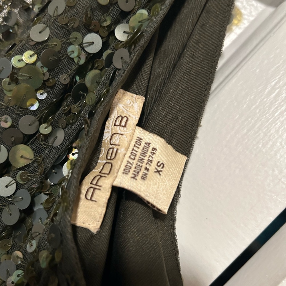 Arden B Black Sequin One-Shoulder Dress - Picture 4 of 5